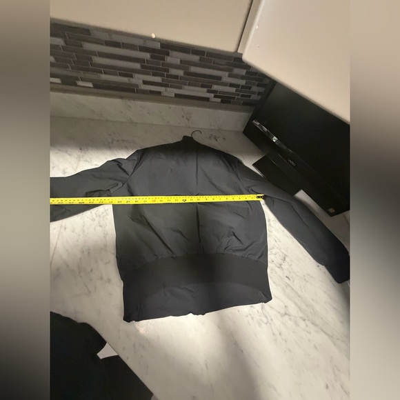 Women's Nike Air Woven Black Insulated Pilot Flight Bomber Zip Up Jacket Sz S! - Picture 13 of 13